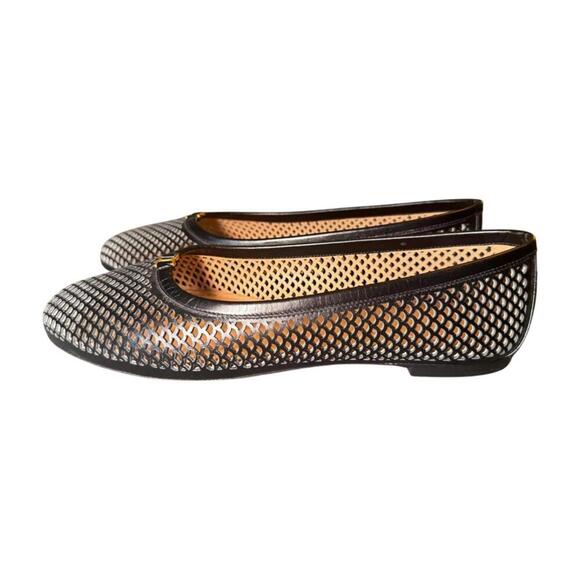 Chloé Black Marcie Leather Ballet Flats – Size 38.5/US 8